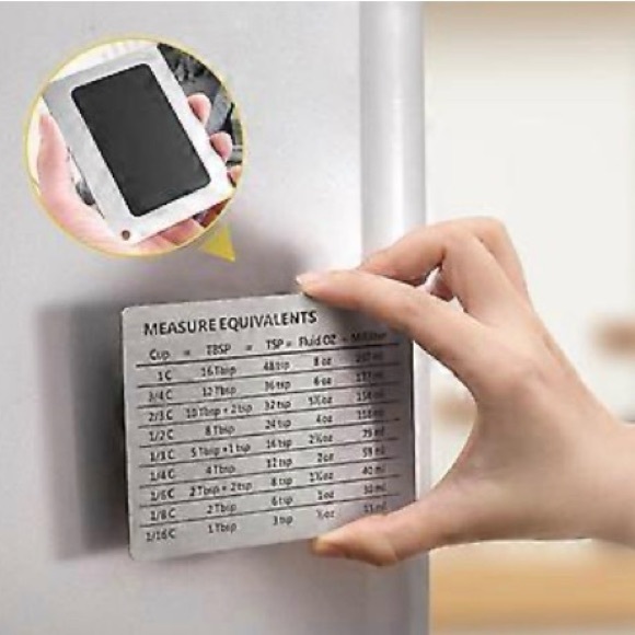 Other - Convert Fridge Magnetic Chart Stainless Steel Kitchen Conversion Magnet